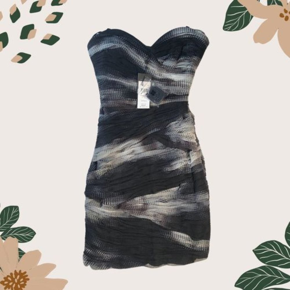 BCBG Strapless Dress - Black - Winnie - Size 2 - NWT